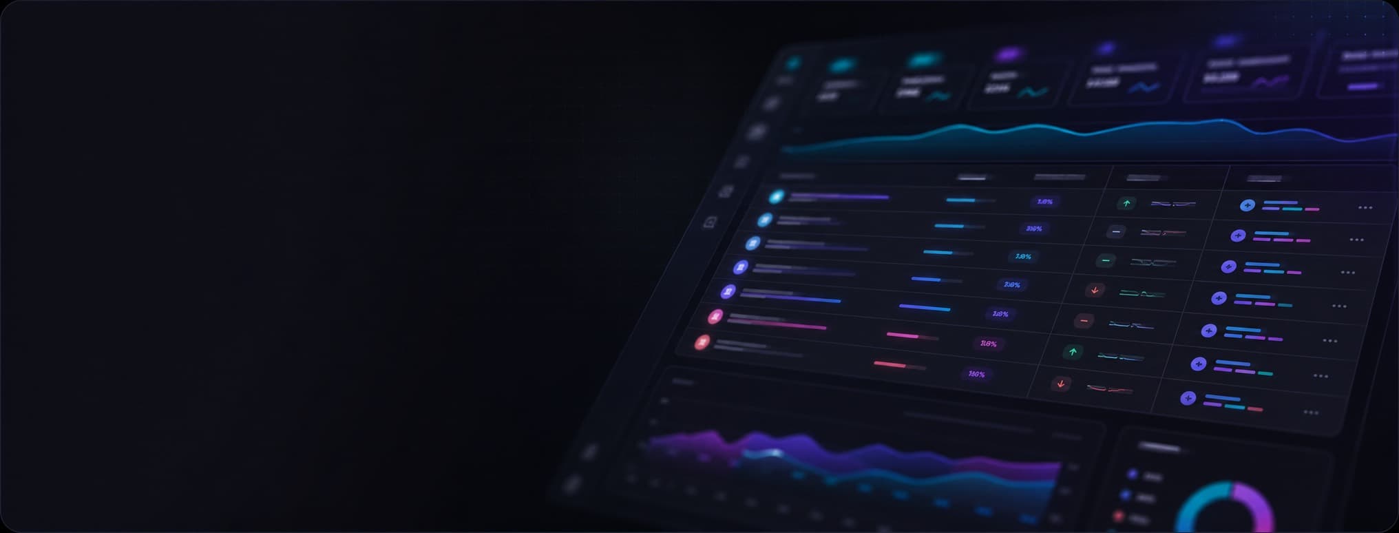 AI visibility report dashboard background