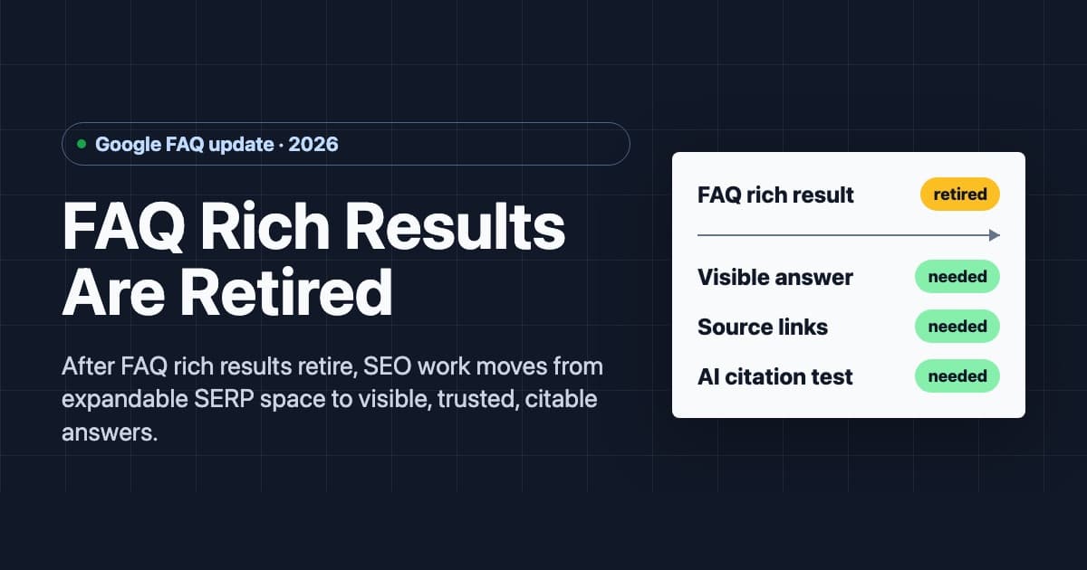 Google FAQ 富结果退场：SEO 团队现在该怎么做