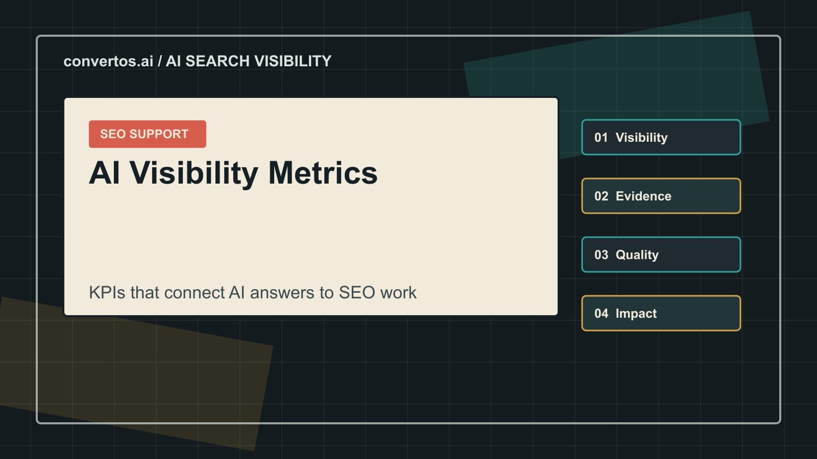 AI Visibility 指标：SEO 与 GEO 团队该追哪些 KPI