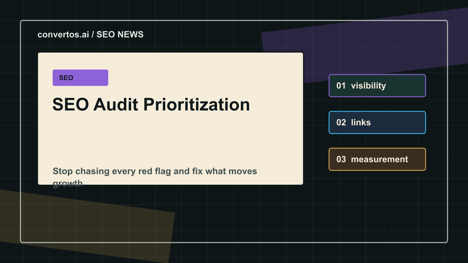 “Fix Everything” Is the Wrong SEO Strategy: How to Prioritize Audit Issues cover image